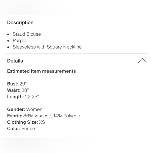 STAUD purple feather tank - Picture 10 of 10